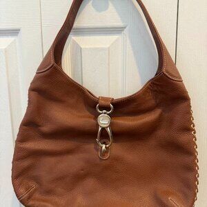 Dooney & Bourke Shoulder Bag in brown pebble with Lock